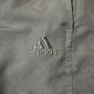 VINTAGE Adidas Pants Mens Medium Black Logo Mesh-Lined Zip Ankle Active